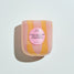 Candy stripe scented candle