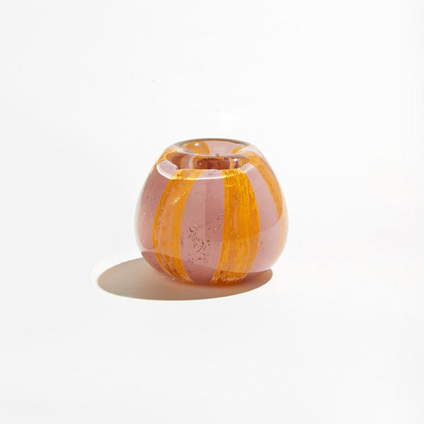 Candy Stripe Candle Holder large