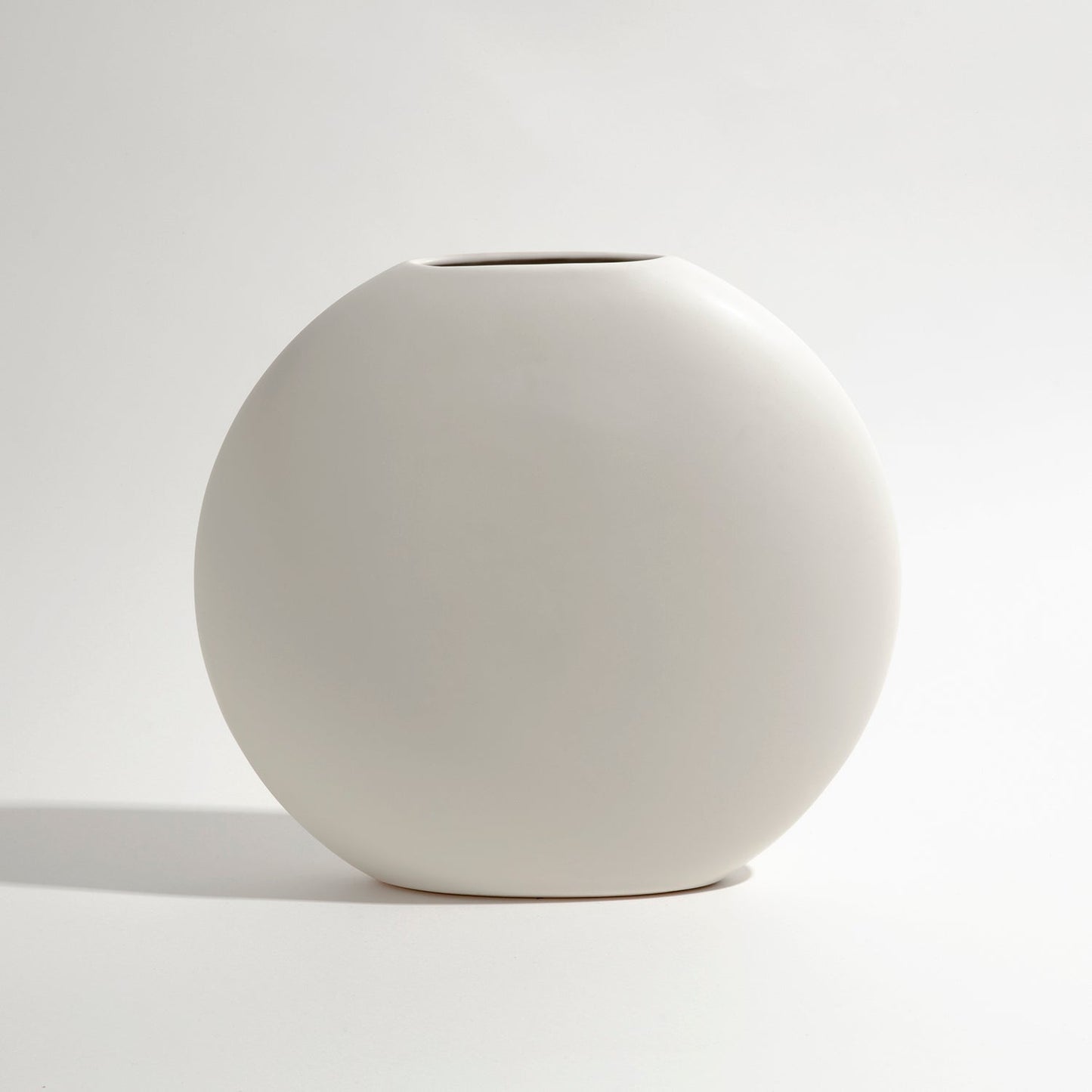 Round Large Flat Vase