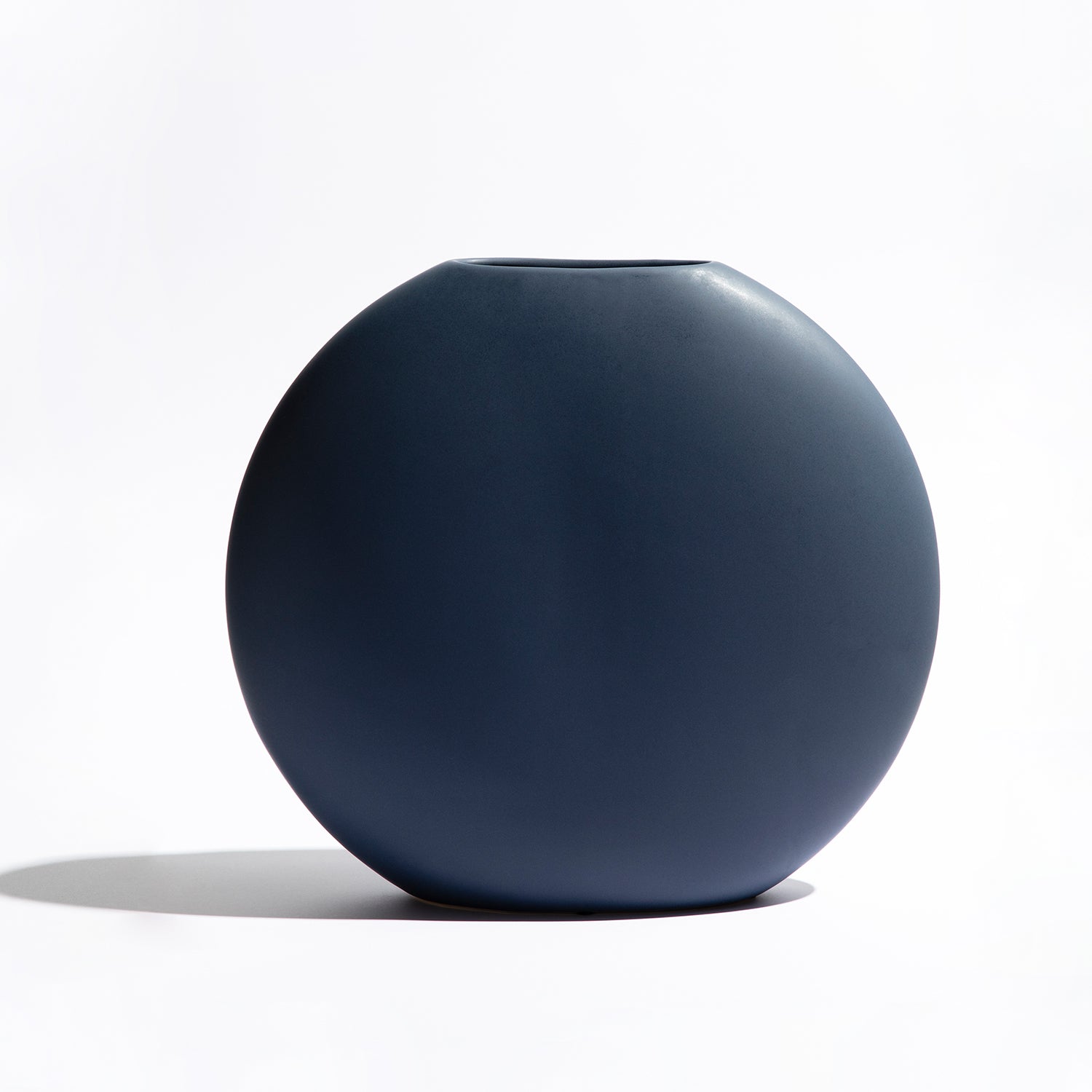 Round Large Flat Vase