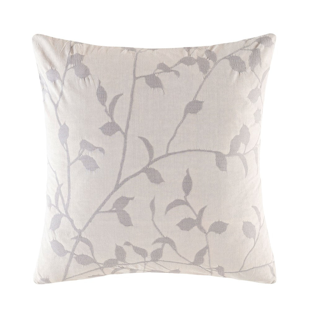 Ophelia Euro Pillowcase EURO PILLOWCASE KAS AUSTRALIA Silver Square 65x65cm